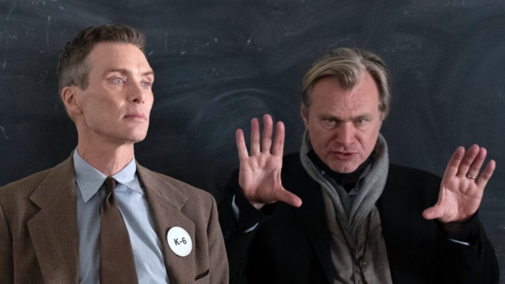 Christopher Nolan on the set of 'Oppenheimer' (Image: Universal Pictures)
