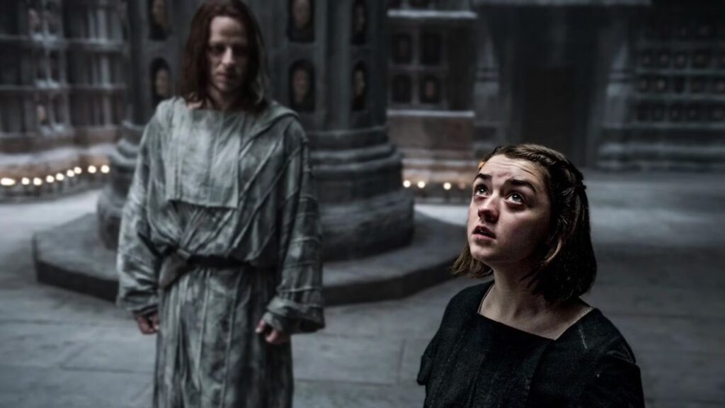 Jaqen H'ghar and Arya in 'Game of Thrones' (Image: HBO)