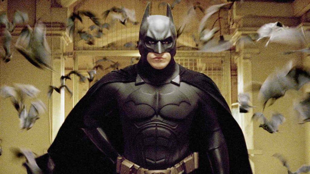 Christian Bale in 'Batman Begins' (Image: Warner Bros.)