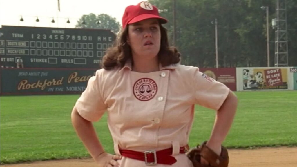 Rosie O'Donnell in 'A League of Their Own' (Image: Sony Pictures)