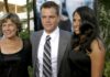Matt Damon with his mom and wife (Image: Vecteezy)