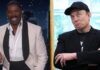 Colman Domingo and Elon Musk (Image: YouTube/Jimmy Kimmel Live and Vanity Fair)