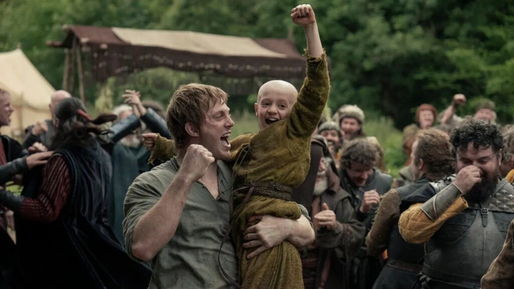 Dexter Sol Ansell and Peter Claffey in 'A Knight of the Seven Kingdoms' (Image: HBO)