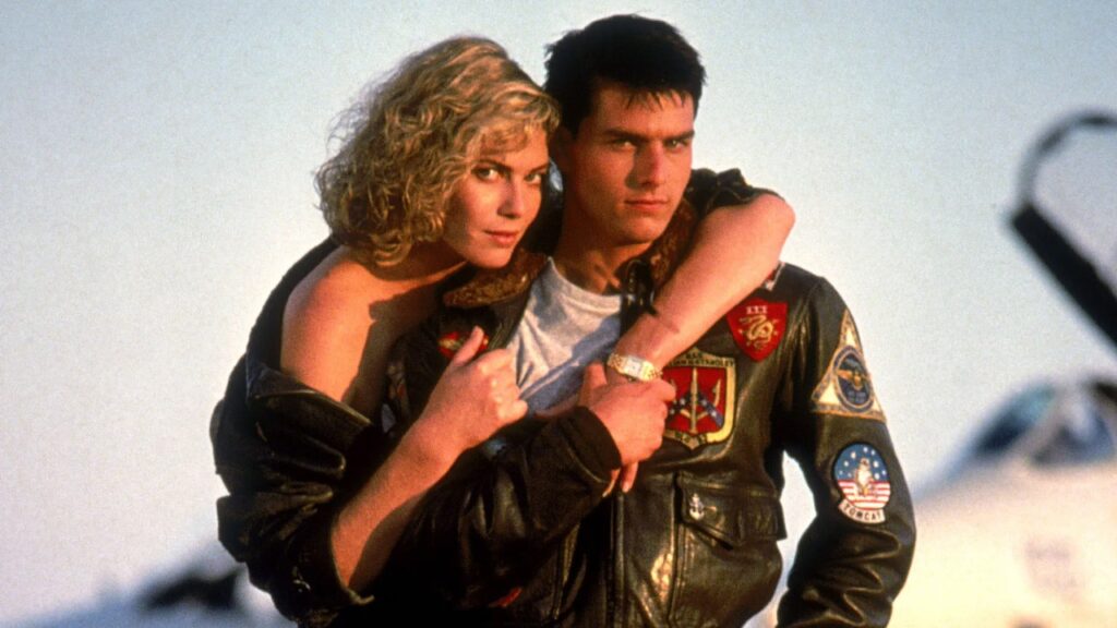 Tom Cruise and Kelly McGillis in 'Top Gun' (Image: Paramount Pictures)