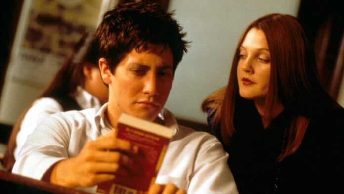Jake Gyllenhaal and Drew Barrymore in 'Donnie Darko' (Image: Newmarket Films) Jake Gyllenhaal and Drew Barrymore in 'Donnie Darko' (Image: Newmarket Films)