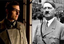 Tom Cruise and Adolf Hitler (Image: MGM and Time)