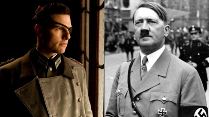 Tom Cruise and Adolf Hitler (Image: MGM and Time) Tom Cruise and Adolf Hitler (Image: MGM and Time)