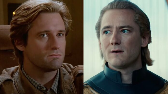 Bill Pullman in 'Spaceballs' and Lewis Pullman as Sentry (Image: MGM, Marvel)