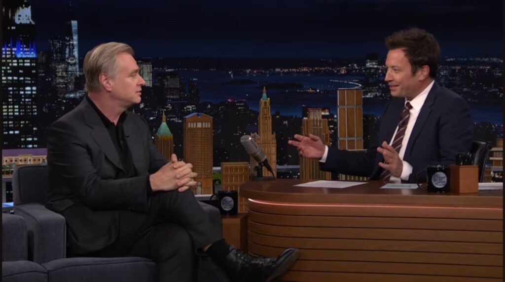 Christopher Nolan on the Jimmy Fallon show (Image: NBC)