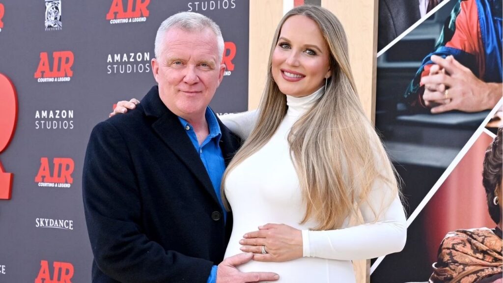 Anthony Michael Hall with wife Lucia Oskerova