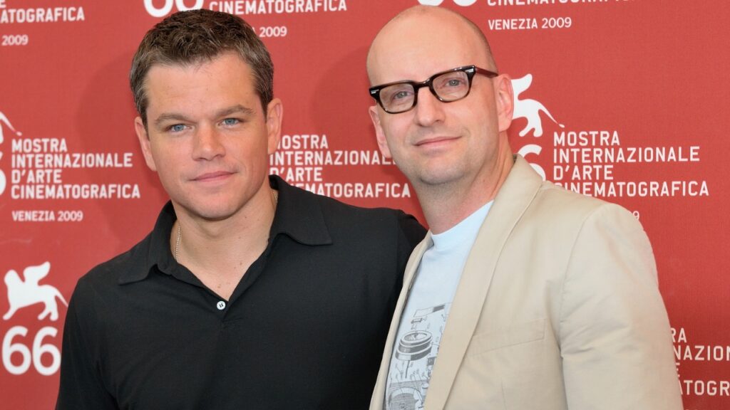 Matt Damon and Steven Soderbergh (Image: Variety)