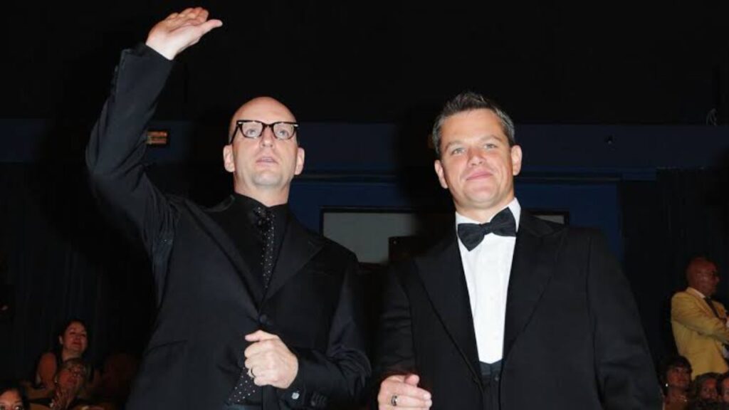 Matt Damon and Steven Soderbergh (Image: CBC)
