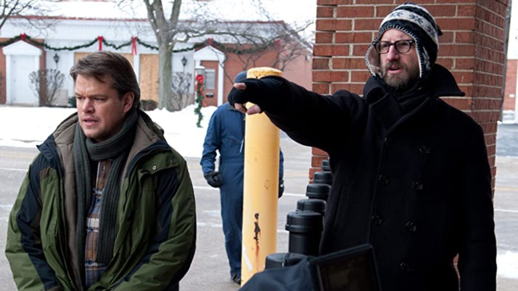 Matt Damon and Steven Soderbergh (Image: The Playlist)