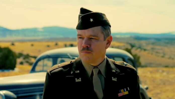 Matt Damon in 'Oppenheimer' (Image: Universal Pictures) Matt Damon in 'Oppenheimer' (Image: Universal Pictures)