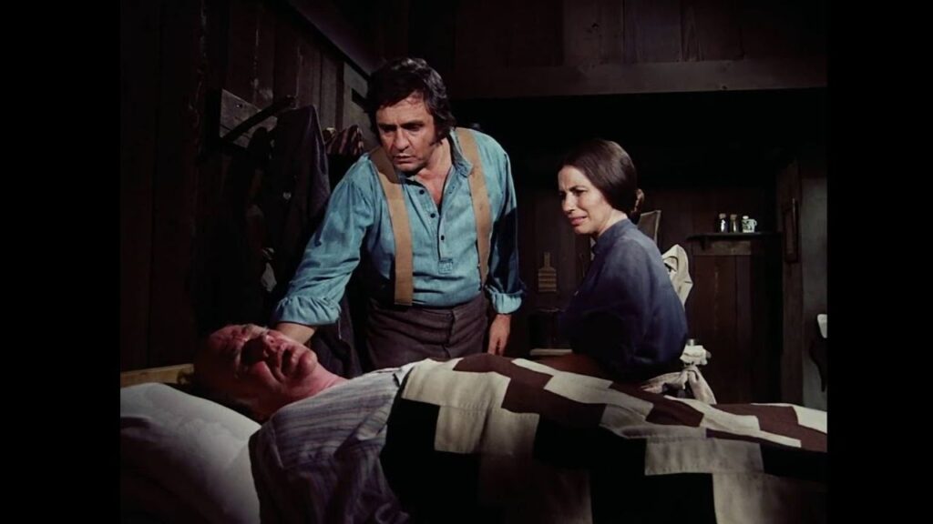 Johnny Cash in Little House on the Prairie (Image: NBC)