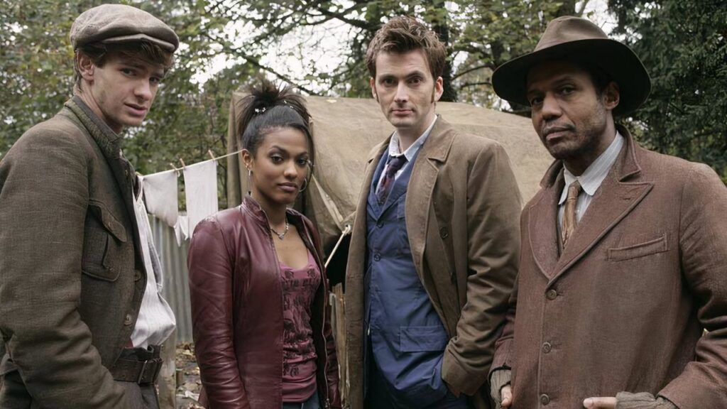 Andrew Garfield in Doctor Who (Image: BBC)