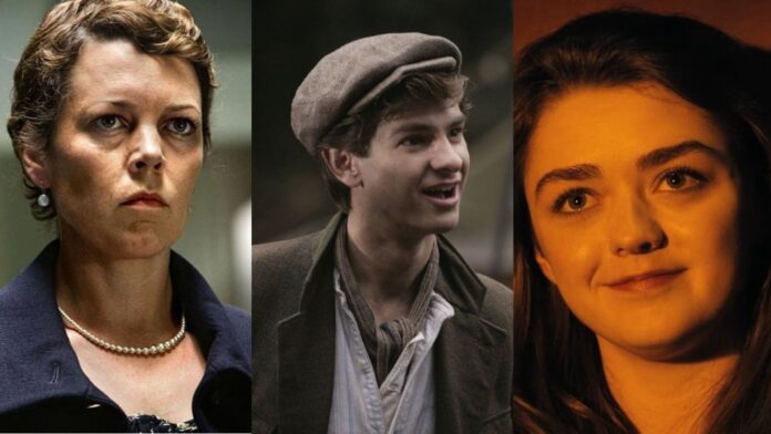 Olivia Colman, Andrew Garfield, Maisie Williams in Doctor Who (Image: BBC) Olivia Colman, Andrew Garfield, Maisie Williams in Doctor Who (Image: BBC)