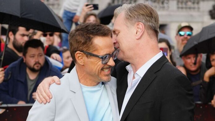 Robert Downey Jr. and Christopher Nolan