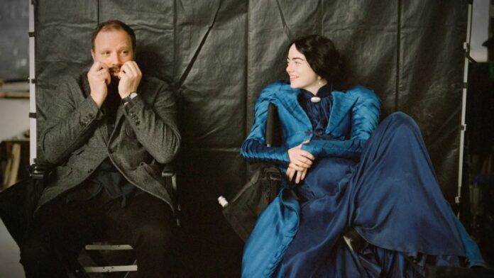 Yorgos Lanthimos and Emma Stone (Image: CBS)