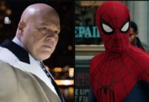 Marvel Boss Kevin Feige Hints Kingpin’s MCU Debut Future Isn’t Off The Table Kingpin and Spider-Man (Image: Marvel)