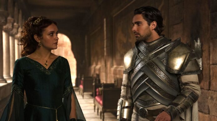 Criston and Alicent in 'House of the Dragon' (Image: HBO)
