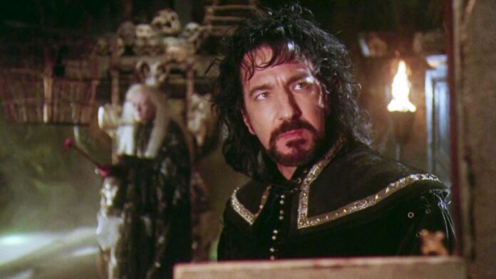 Alan Rickman in Robin Hood: Prince of Thieves (1991) (Image: Warner Bros.) Alan Rickman in Robin Hood: Prince of Thieves (1991) (Image: Warner Bros.)