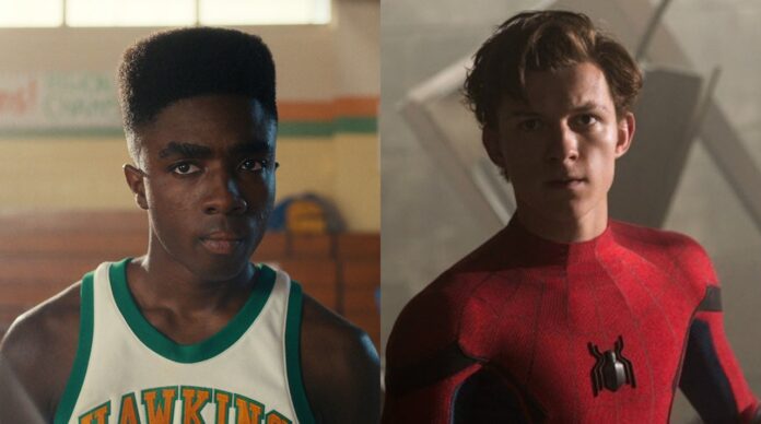 Caleb in 'Stranger Things' and Tom Holland as Spider-Man (Image: Marvel, Netflix) Caleb in 'Stranger Things' and Tom Holland as Spider-Man (Image: Marvel, Netflix)