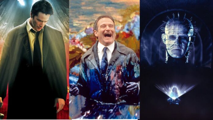 Constantine (2005), What Dreams May Come (1998), Hellbound: Hellraiser II (1988) (Image: Warner Bros. Pictures, New World Pictures, PolyGram Filmed Entertainment)