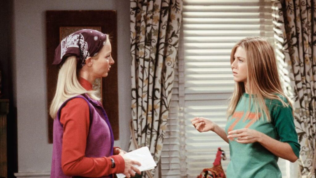 Phoebe and Rachel in Friends (Image: NBC)