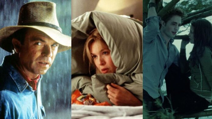 Jurassic Park (1993), Bridget Jones's Diary (2001), Twilight (2008) (Image: Universal Pictures, United International Pictures, Summit Entertainment)