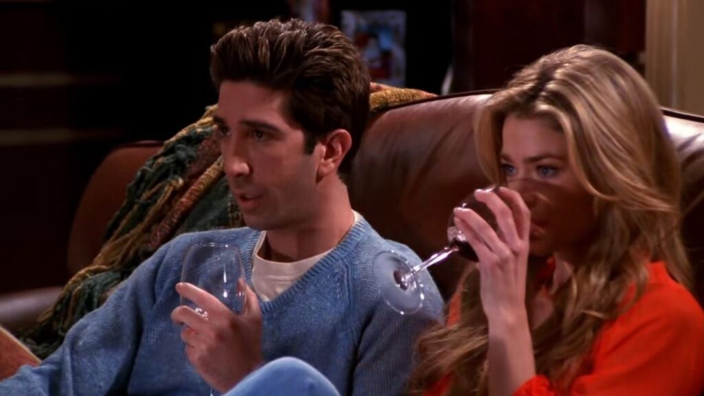 Ross and Cassie in Friends (Image: NBC)