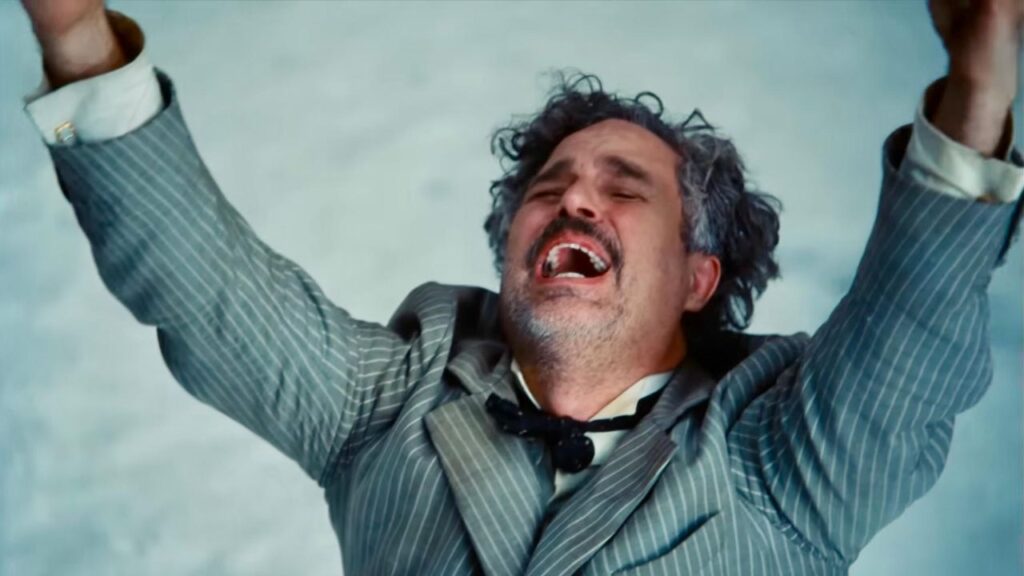 Mark Ruffalo in Poor Things (2023) (Image: Searchlight Pictures)