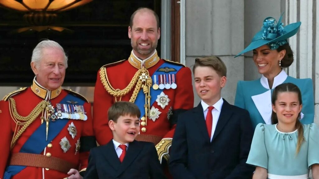 Prince Louis with the Royal family