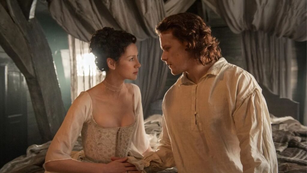 Claire and Jamie's wedding in 'Outlander'