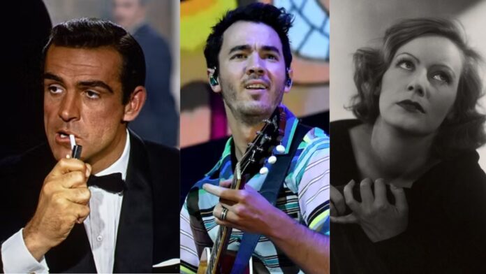 Sean Connery, Kevin Jonas, Greta Garbo (People, BI, The NY) Sean Connery, Kevin Jonas, Greta Garbo (People, BI, The NY)
