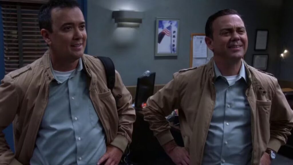 Bill and Boyle in Brooklyn Nine-Nine (Image: NBC)
