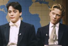 Anthony Michael Hall with Robert Downey Jr.