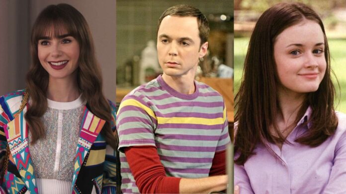 Emily Cooper, Sheldon Cooper, Rory Gilmore (Image: Netflix, CBS, The WB) Emily Cooper, Sheldon Cooper, Rory Gilmore (Image: Netflix, CBS, The WB)
