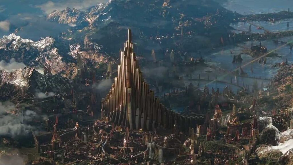 Asgard in 'Ragnarok' (Image: Marvel)