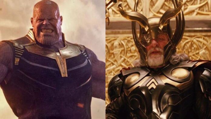 Thanos and Odin (Image: Marvel)