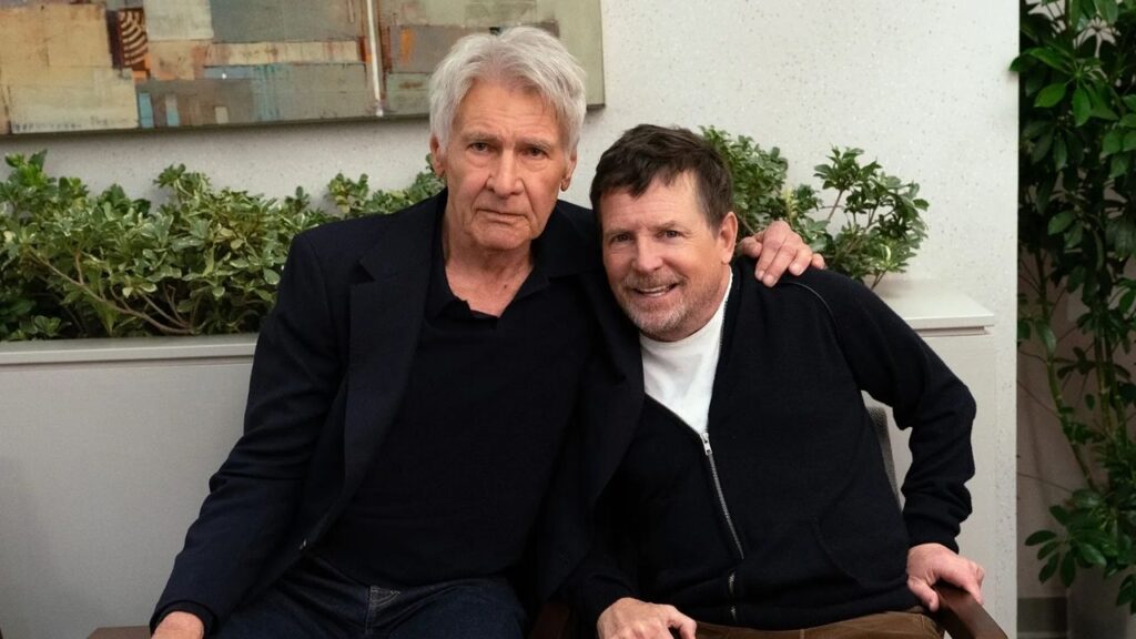 Michael J. Fox and Harrison Ford
