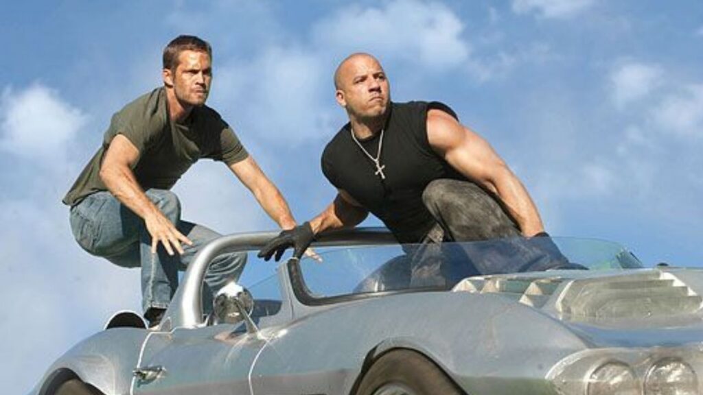 Paul Walker and Vin Diesel as Brian O'Conner and Dominic Toretto in 'Fast Five'