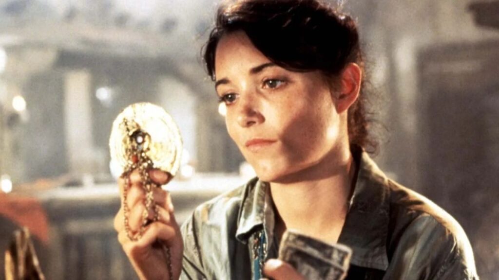 Karen Allen as Marion Ravenwood in Raiders of the Lost Ark