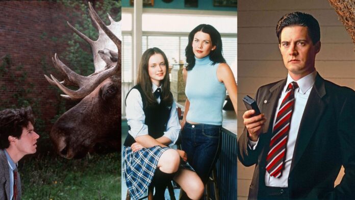Northern Exposure (1990-1995), Gilmore Girls (2000-2007), Twin Peaks (1990-2017) (Image: CBS, The WB, ABC) Northern Exposure (1990-1995), Gilmore Girls (2000-2007), Twin Peaks (1990-2017) (Image: CBS, The WB, ABC)