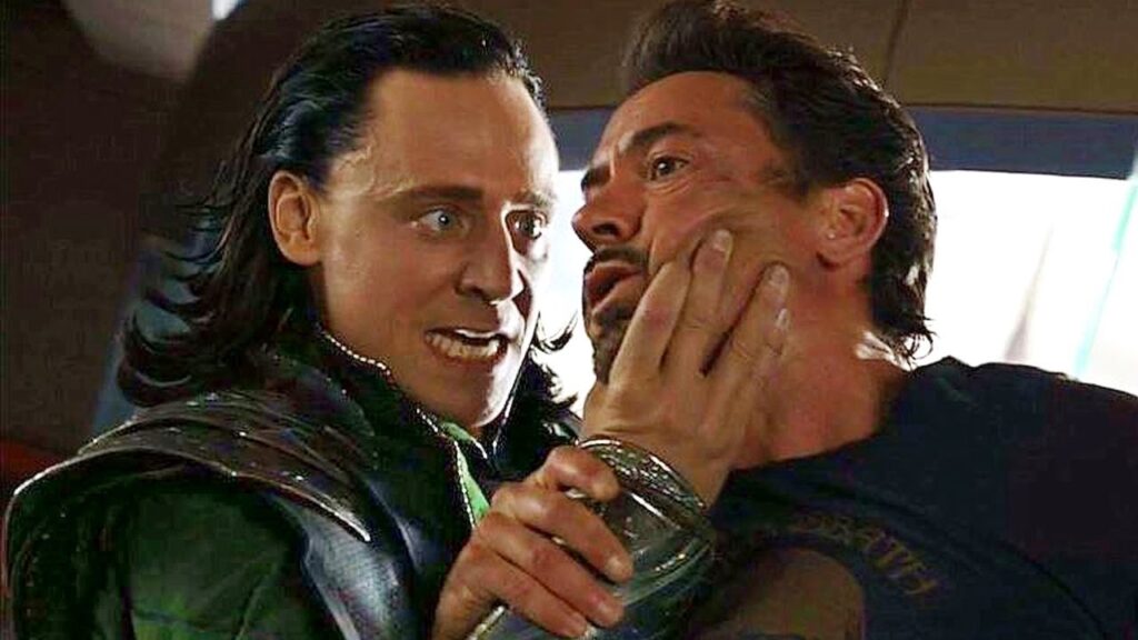 Tony and Loki (Image: Marvel)