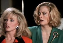 Morgan Fairchild Recalls How Cybill Shepherd Once Threw Her Over A Cliff in ‘Cybill’ Morgan Fairchild and Cybill Shepherd in Cybill