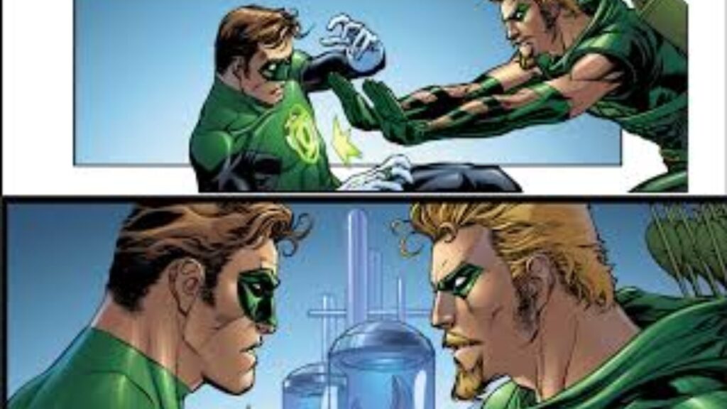 Green Lantern and Green Arrow (Image: HBO)