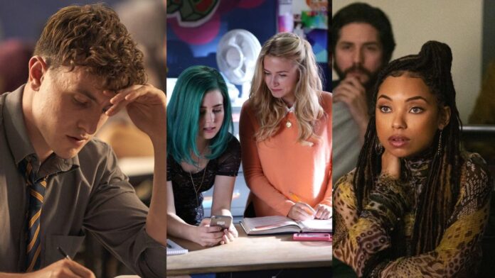 Normal People (2020), Sweet_Vicious (2016-2017), Dear White People (2017-2021) (Image: BBC Three, MTV, Netflix)